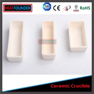 Rectangular al2o3 Ceramic Crucible High Alumina Crucible